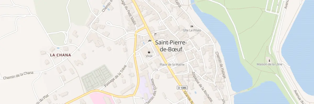 Plan du 1 Pl Meunier à Saint-Pierre-de-Bœuf