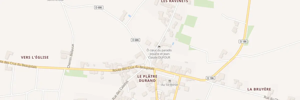 Plan du 45 Rue du Paradis à Saint-Amour-Bellevue