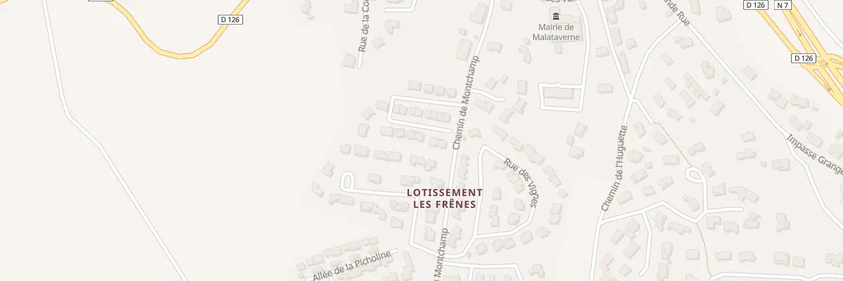 Plan du 70 All des Sources à Malataverne
