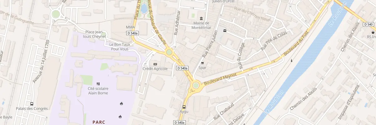 Plan du 1 Rue Pierre Julien à Montélimar