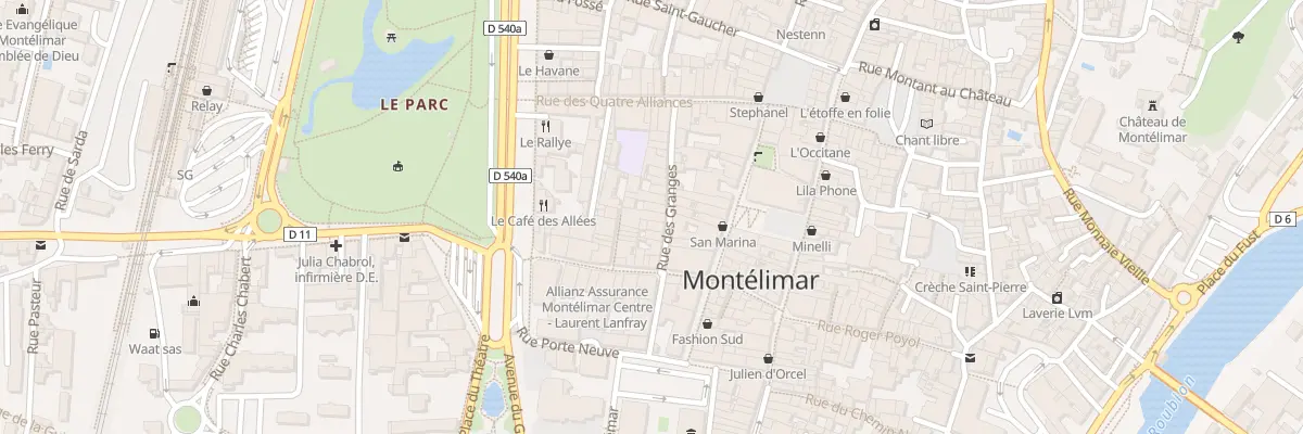 Plan du 7 Rue des Granges à Montélimar
