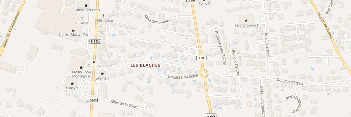 Plan du 6 All Honoré de Mirabeau à Montélimar