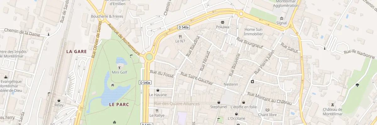 Plan du 35 Rue Baudina à Montélimar