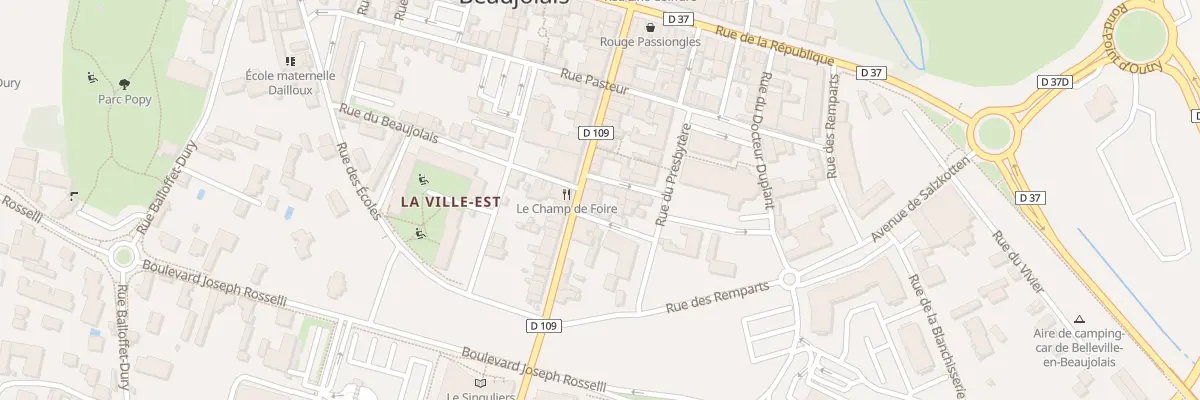 Plan du 27 Rue Victor Hugo à Belleville-en-Beaujolais