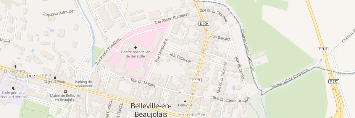 Plan du 2 Rue Pidancet à Belleville-en-Beaujolais