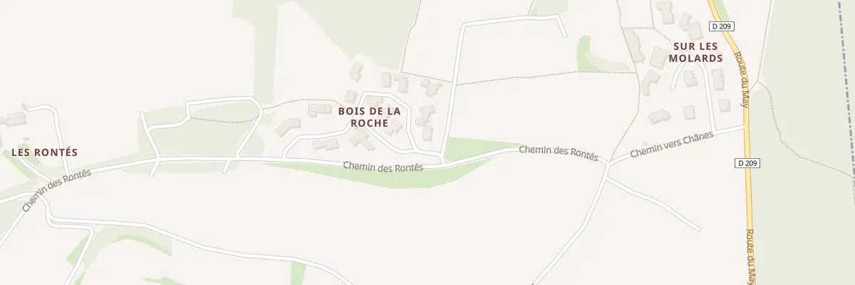 Plan du 1 Lot Le Bois de la Roche à Fuissé