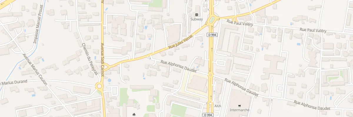 Plan du 1300 Rue Alphonse Daudet à Bollène