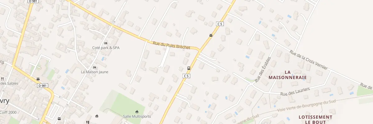 Plan du 15 Rue de Dracy à Givry