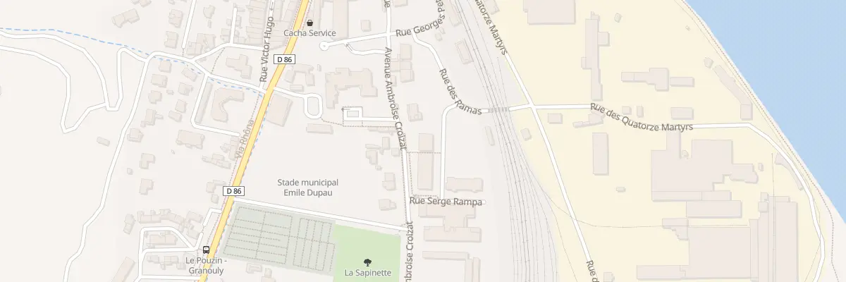 Plan du 6 Rue Serge RAMPA au Pouzin