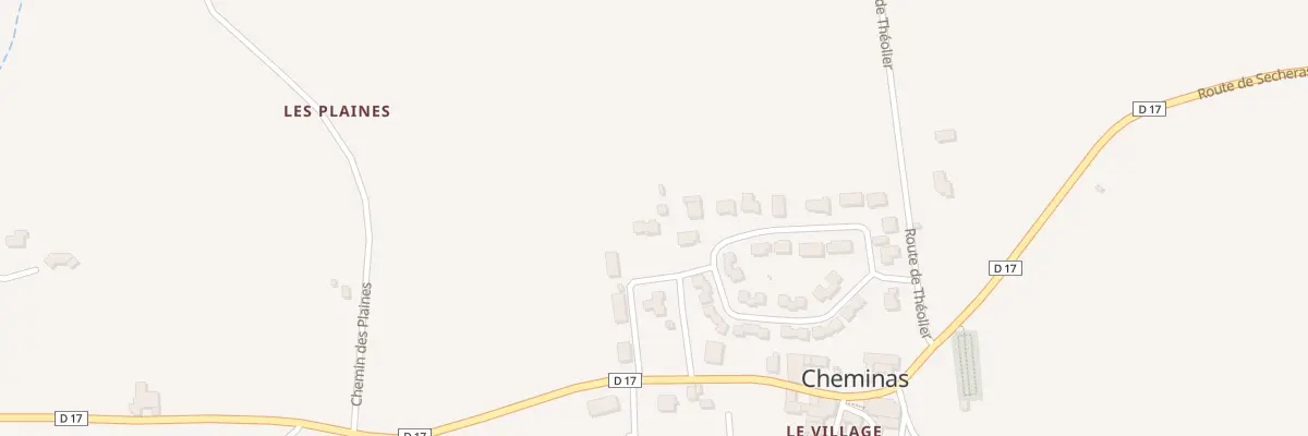Plan du 95 Rue des Plaines à Cheminas