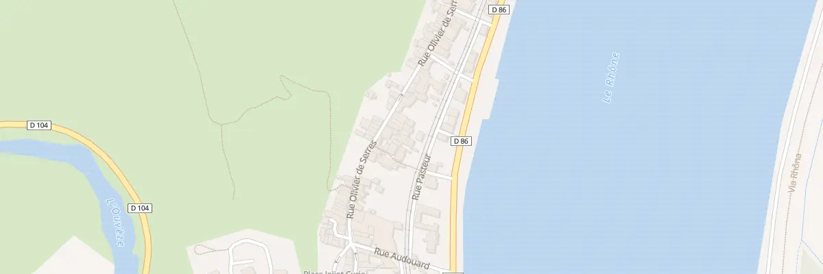 Plan du 19 Rue Pasteur au Pouzin
