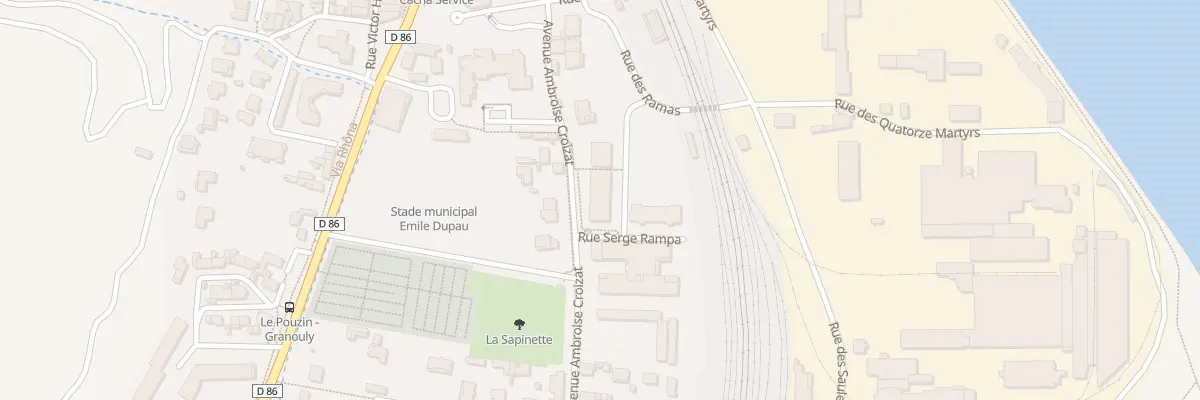Plan du 4 Rue Serge RAMPA au Pouzin