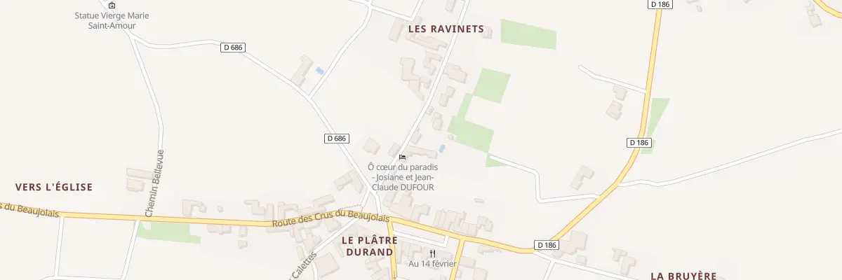 Plan du 80 Rue du Paradis à Saint-Amour-Bellevue