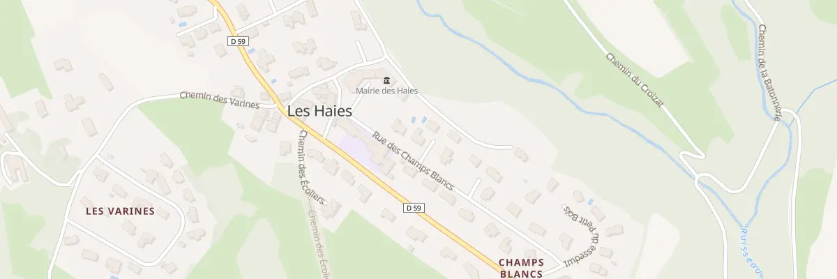 Plan du 6 Champs Blancs aux Haies