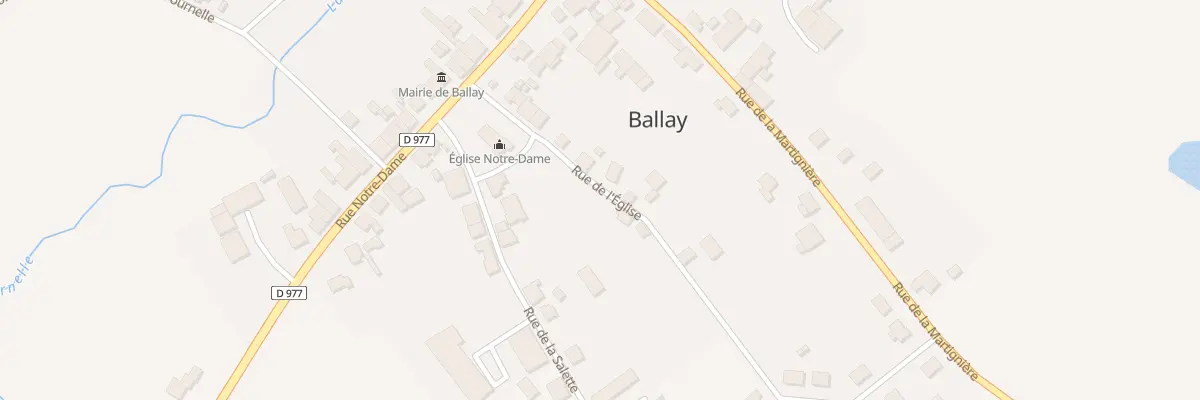 Plan du 2 Rue Eglise à Ballay