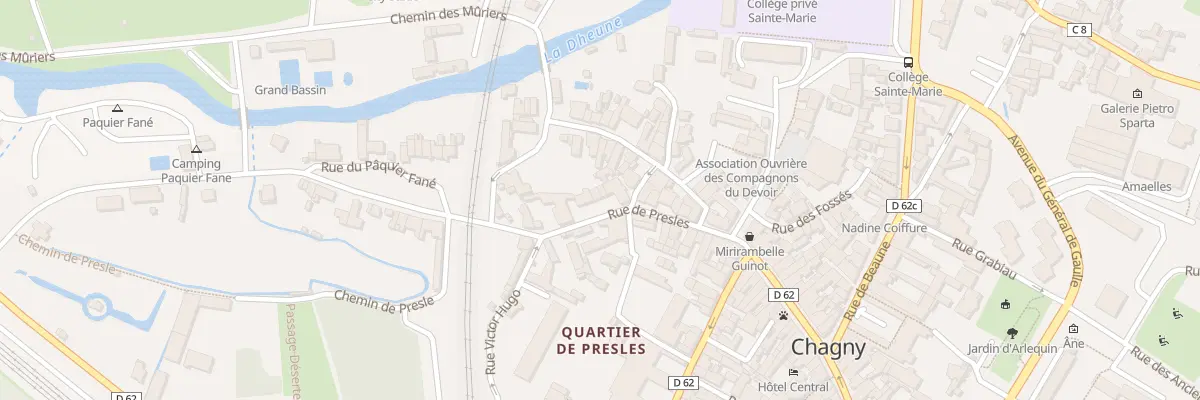 Plan du 8T Rue de Presles à Chagny