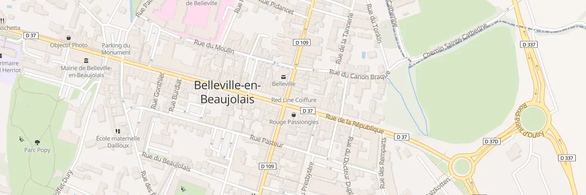 Plan du 4 Rue de la Poste à Belleville-en-Beaujolais