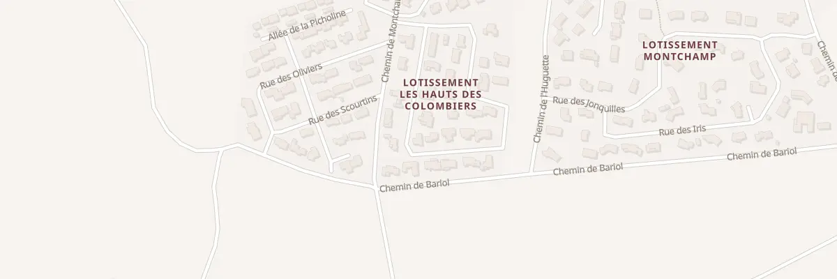 Plan de Lot Les Hauts du Colombier à Malataverne