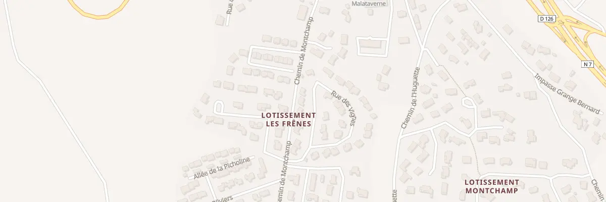 Plan du 6 Cité Les Vignes à Malataverne