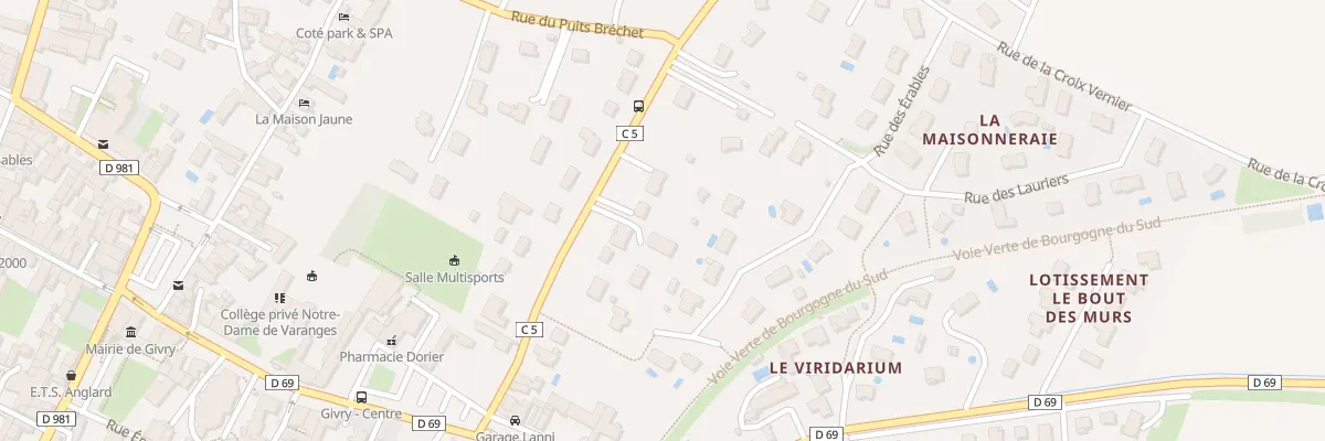 Plan du 14 Rue de Dracy à Givry