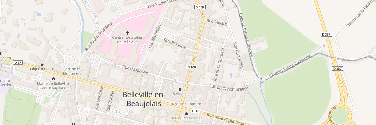 Plan du 19 Rue de la Poste à Belleville-en-Beaujolais