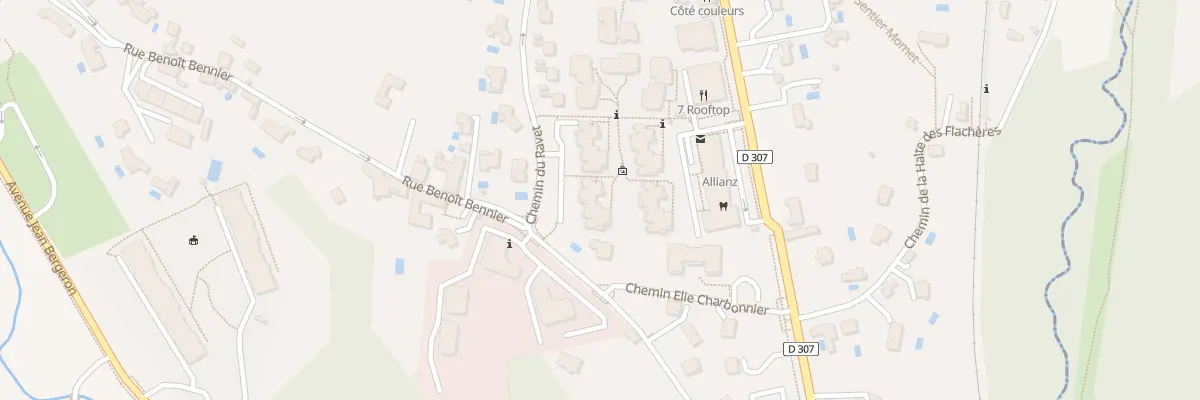 Plan du 1 Che du Ravet à Charbonnières-les-Bains