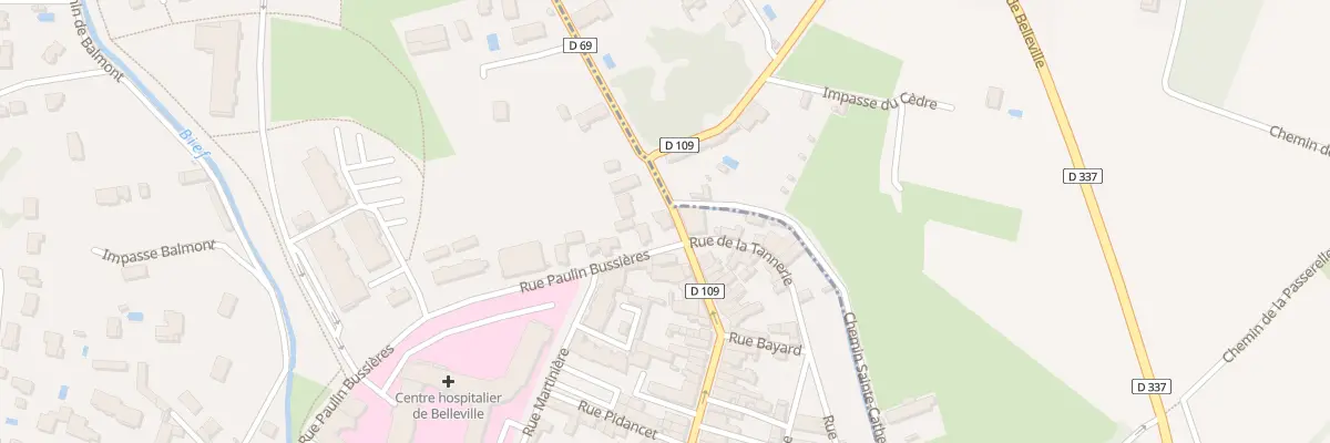 Plan du 65 Rue de la Poste à Belleville-en-Beaujolais