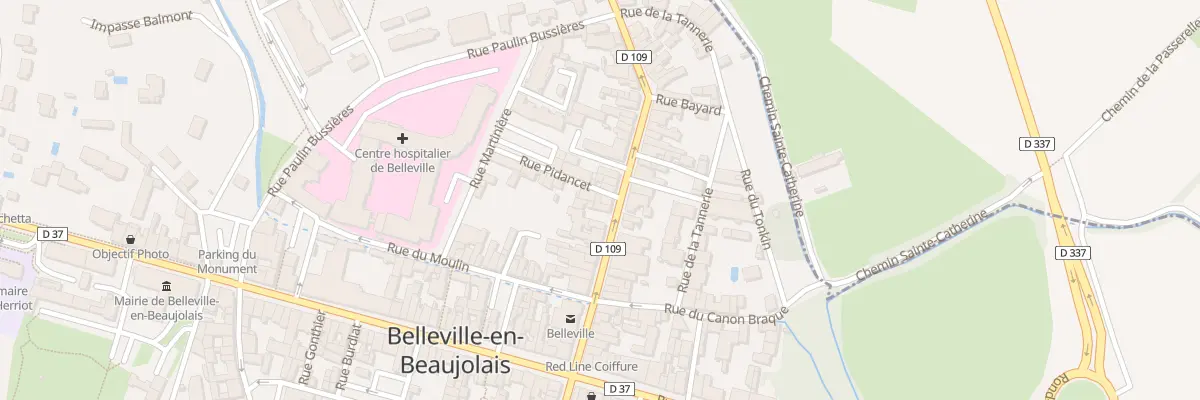 Plan du 23 Rue de la Poste à Belleville-en-Beaujolais