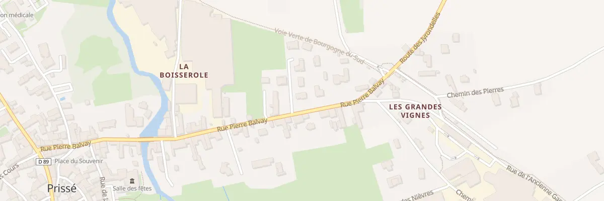 Plan du 5865 Rue Pierre Balvay à Prissé
