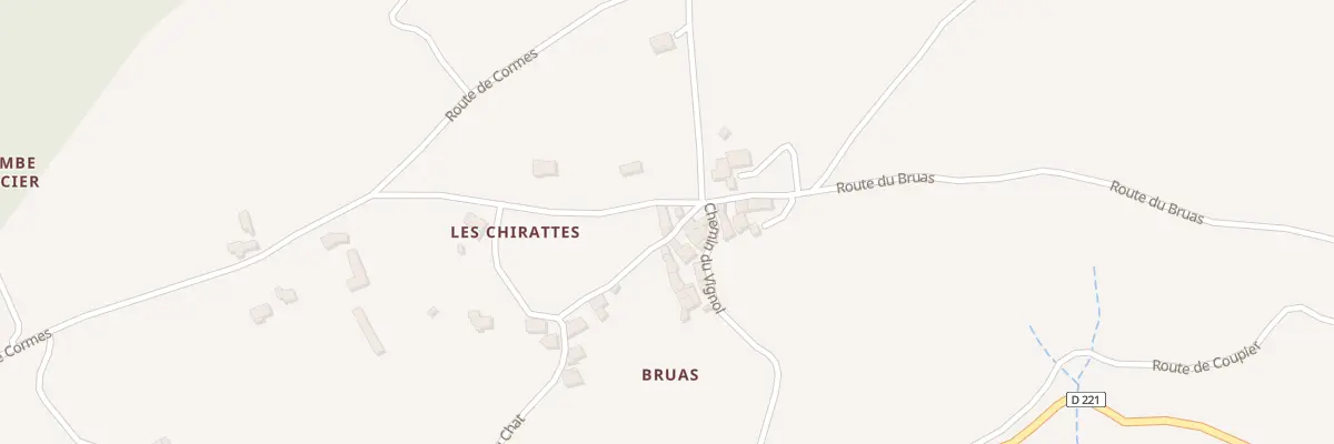 Plan du 230 Rte du Bruas à Ardoix