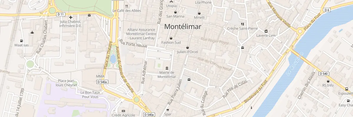 Plan du 3 Rue Faujas Saint-Fond à Montélimar