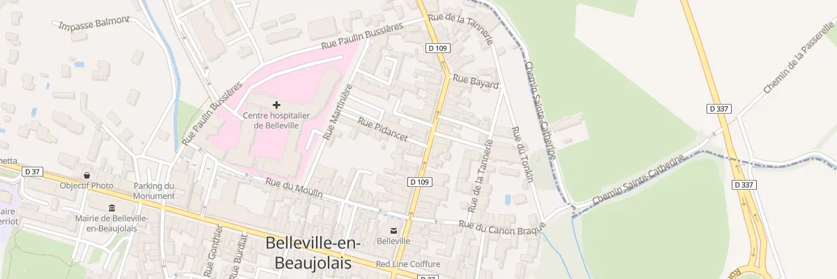 Plan du 27 Rue de la Poste à Belleville-en-Beaujolais