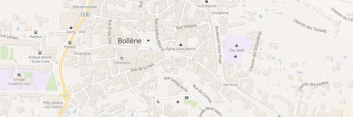 Plan du 28 Rue-de-la-Paix à Bollène