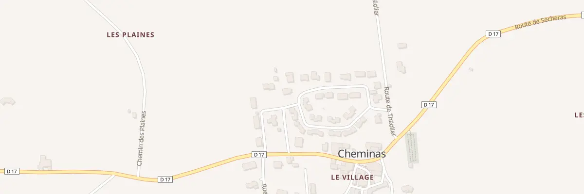Plan du 35 All de Chantebise à Cheminas