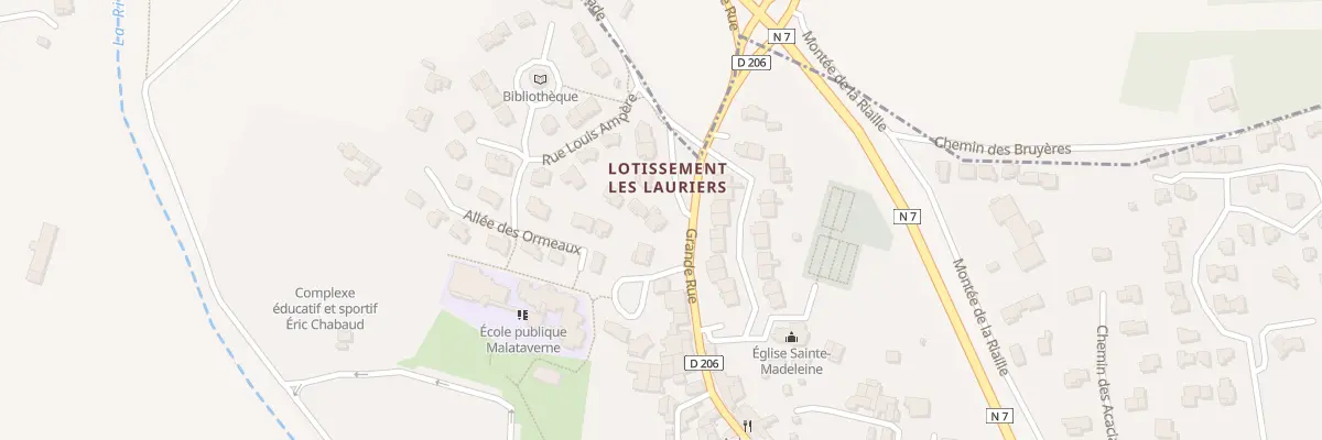 Plan du 1 Lot Les Lauriers à Malataverne