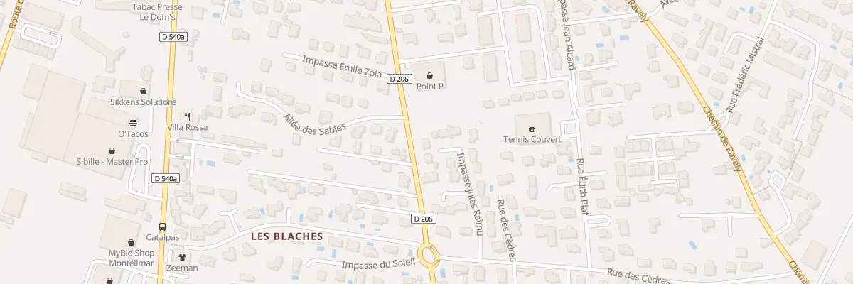 Plan du 10 All Jules Raimu à Montélimar