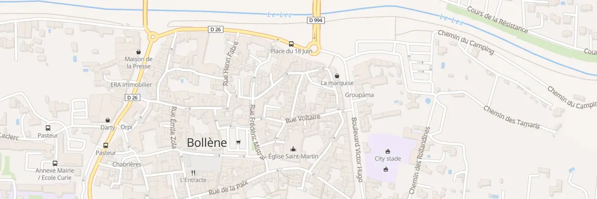 Plan du 7 Rue de la Batie à Bollène