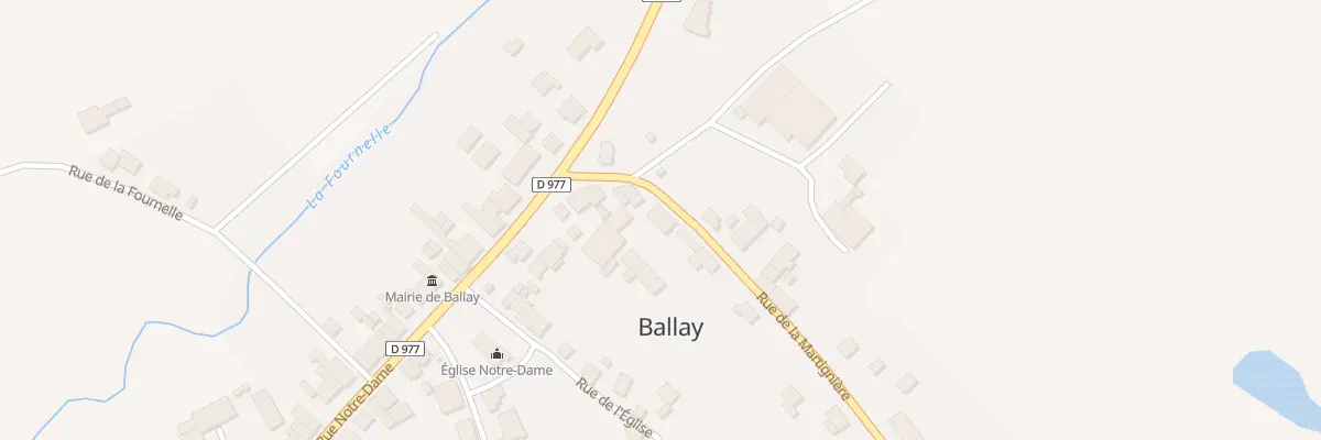 Plan du 1 Cour d’Artaise à Ballay