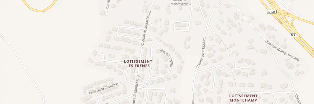 Plan du 295 Rue des Vignes à Malataverne