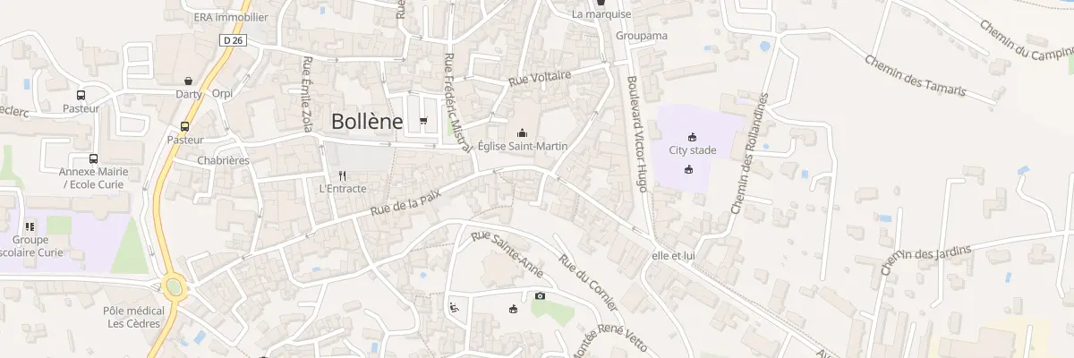 Plan du 22 Rue-de-la-Paix à Bollène