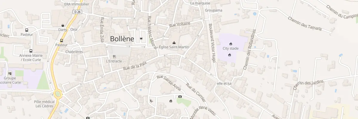 Plan du 1 Rue des Penitents à Bollène