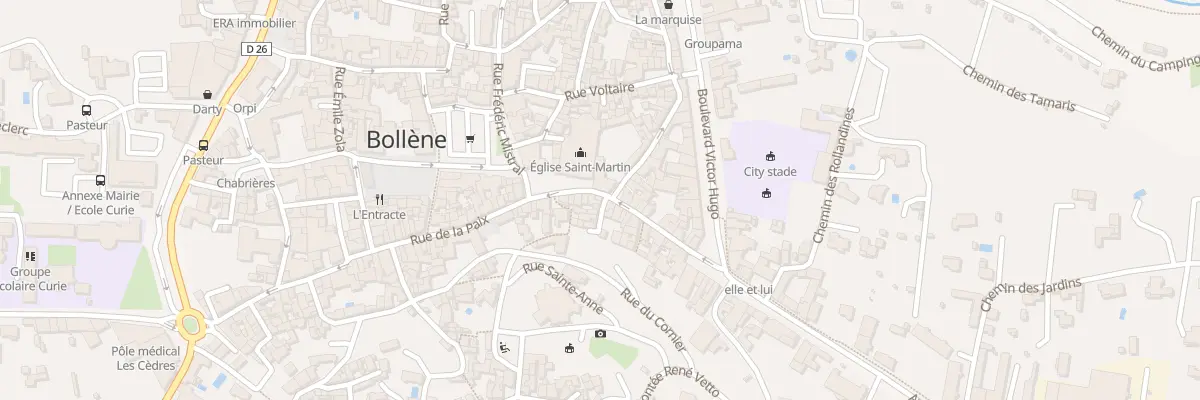 Plan du 20 Rue-de-la-Paix à Bollène