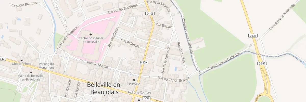 Plan du 38 Rue de la Poste à Belleville-en-Beaujolais