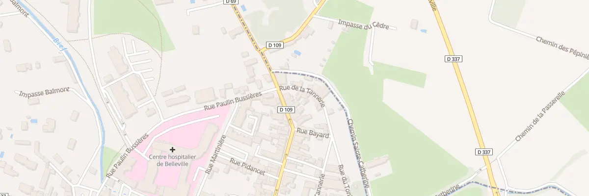 Plan du 76 Rue de la Poste à Belleville-en-Beaujolais