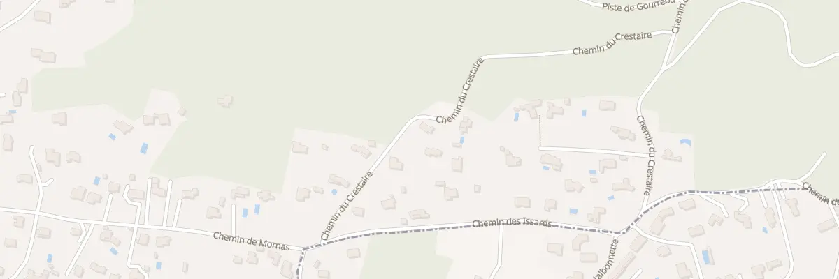 Plan du 218 Che de Crestaire à Mornas