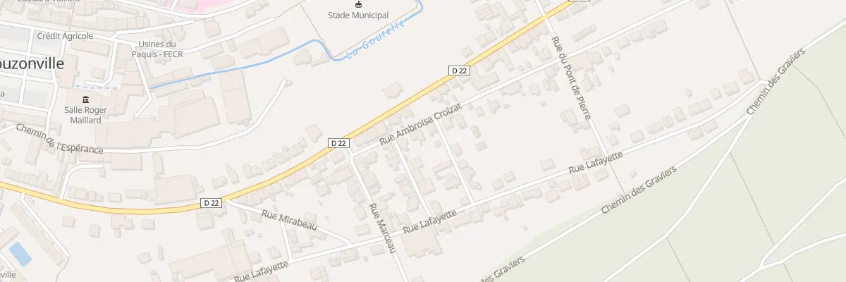 Plan du 10 Rue Ambroise Croizat à Nouzonville