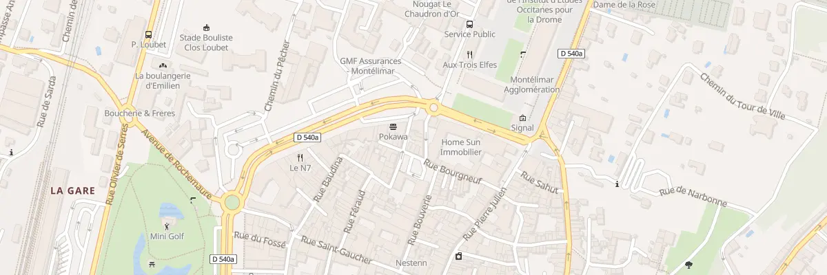 Plan du 6 Rue Tourvieille à Montélimar