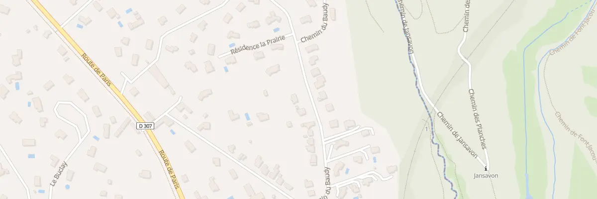Plan du 26 Che du Baudy à Charbonnières-les-Bains