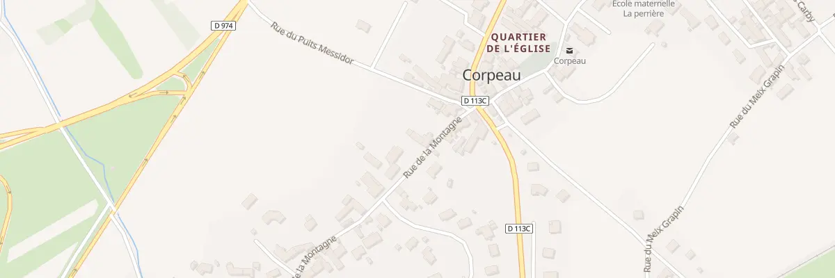 Plan du 5132 Quartier de la Montagne à Corpeau