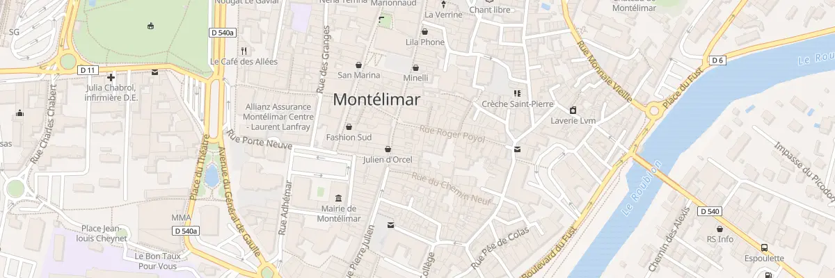 Plan du 6 Rue Roger Poyol à Montélimar